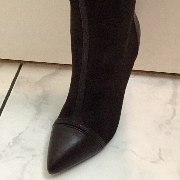 ShoeDazzle STUNNING Chocolate Brown knee boots 7.5 - Picture 3 of 8